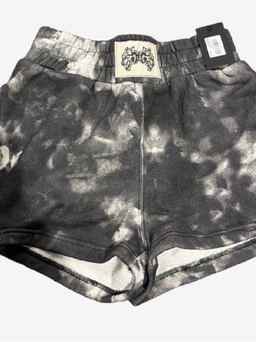 Darc Sport Black & Gray Tie-Dye Athletic Shorts NWT